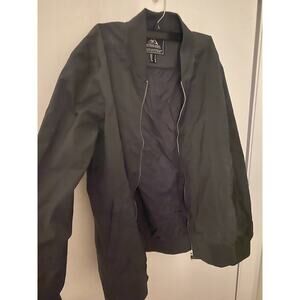 Outdoor Jacket Black Bomber Wind Breaker Men Size Small